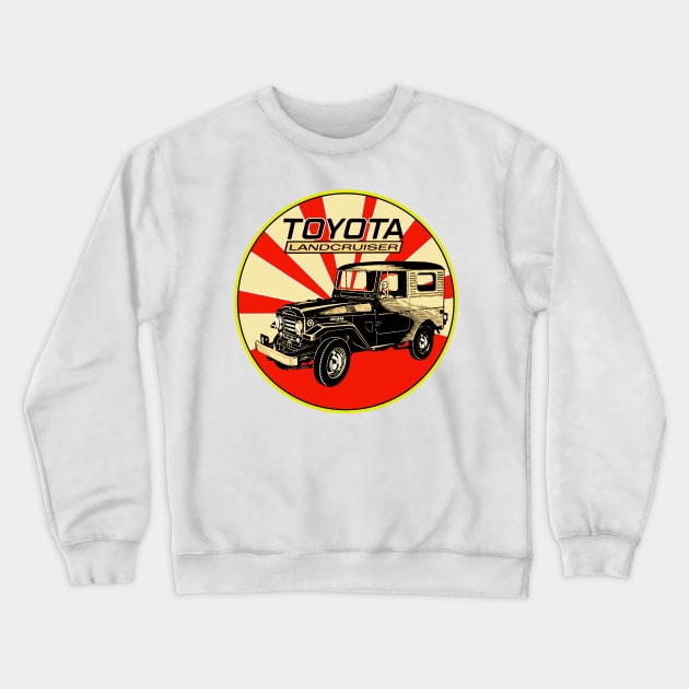 Toyota Land Cruiser Crewneck Sweatshirt by Midcenturydave